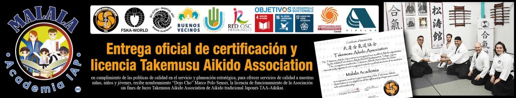 Official delivery of the Takemusu Aikido Association certification and license